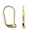 5 Pairs of 16.5x10.5mm Gold Plated Interchangeable Lever-back Earrings