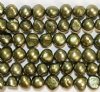 FWP 16inch Strand of 6mm Olive Flat Side Potato Pearls