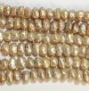 FWP 16inch Strand of 6mm Bumpy Champagne Pearls