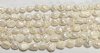 FWP 16inch Strand of 7x5mm Irregular Oval Off White Pearls
