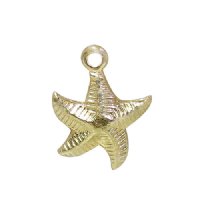 GF4030 1, 10x9mm Gold Filled Starfish Charm / Pendant