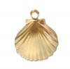 GF4001 1, 11x11mm Gold Filled Sea Shell Charm / Pendant