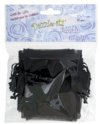 Dazzle-It! 12 Piece 2.5X3" Small Black Sheer Gift Bags. 