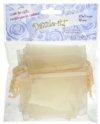 Dazzle-It! 12 Piece 2.5X3" Small Ivory Sheer Gift Bags. 
