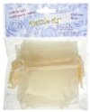 Dazzle-It! 12 Piece 2.5X3" Small Ivory Sheer Gift Bags. 