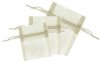 Dazzle-It! 12 Piece Ivory Sheer Gift Bag Set - S, M, & L