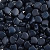 10 Grams 7.5mm Metallic Suede Dark Blue Czech Glass Ginko Leaf Beads