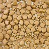 10 Grams 7.5mm Alucolour Beige Czech Glass Ginko Leaf Beads