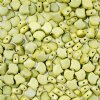 10 Grams 7.5mm Alucolour Linden Green Czech Glass Ginko Leaf Beads