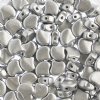 10 Grams 7.5mm Bronze Aluminum Czech Glass Ginko Leaf Beads
