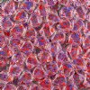 10 Grams 7.5mm Crystal Violet Red Confetti Splash Czech Glass Ginko Leaf Beads