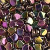 10 Grams 7.5mm Crystal Full Vitex Czech Glass Ginko Leaf Beads