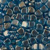 10 Grams 7.5mm Celestial Blue Halo Czech Glass Ginko Leaf Beads