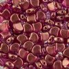 10 Grams 7.5mm French Rose Halo Czech Glass Ginko Leaf Beads