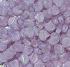 10 Grams 7.5mm Dark Violet Silk Opal Czech Glass Ginko Leaf Beads