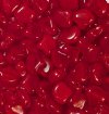 10 Grams 7.5mm Opal Red Czech Glass Ginko Leaf Beads