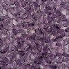 10 Grams of Transparent Amethyst GemDuo Glass Beads