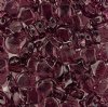 10 Grams 7.5mm Transparent Amethyst Czech Glass Ginko Leaf Beads