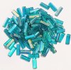 100 10x4mm Transparent Blue Zircon AB Atlas Beads