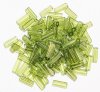100 10x4mm Transparent Olivine Atlas Beads