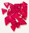 25 12mm Siam Ruby Flat Triangle