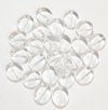 25 12mm Crystal Twisted Disk Beads