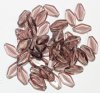 50 13mm Light Amethyst Flat Bicone Glass Beads