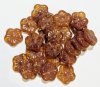 25 15mm Topaz Marble Marble Flower Beads