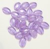 25 16x11mm Flat Oval Marble Crystal Violet