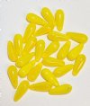 25 16x7mm Milky Yellow Opal Drop Beads