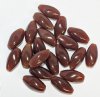 20, 16x8mm Milky Dark Topaz Opal Twisted Oval Beads
