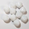 8, 17mm Opaque White Bicone Glass Beads