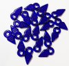 25 19mm Cobalt Talhakimt Amulet Beads