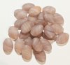 25 16x11mm Flat Oval Matte Marble Red Brown Pink