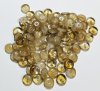 100 2x6mm Transparent Topaz & White Givre Rondelle Beads