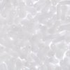 50, 3x10mm Opaque Chalk White Czech Glass Link Bead