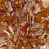 50, 3x10mm Crystal Celsian Czech Glass Link Bead