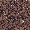 50, 3x10mm Bronze Lustre Czech Glass Link Bead
