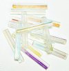 15, 40x6mm Transparent Crystal AB Atlas Beads
