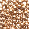 4mm Round Metallic and Various Finish Glass Beads