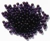 100 4mm Transparent Tanzanite Round Glass Beads