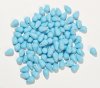 100 4x6mm Opaque Light Blue Drop Beads