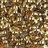 50, 5mm Crystal Aurum Full Coat Glass Forget Me Not Flower Beads