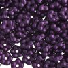 50, 5mm Pastel Pearl Purple Glass Forget Me Not Flower Beads