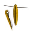 57 5x16mm Crystal Aurum Half Coat Glass Thorn Beads