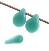 69, 5x7mm Opaque Turquoise Alabaster Pip Beads