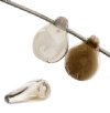 69, 5x7mm Crystal Valentinite Half Coat Pip Beads