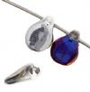 69, 5x7mm Crystal Volcano Half Coat Pip Beads