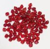 100 6mm Transparent Fuchsia Red Glass Bicone Beads