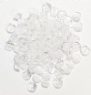 100 6x3mm Transparent Crystal Disk Beads with Ridge